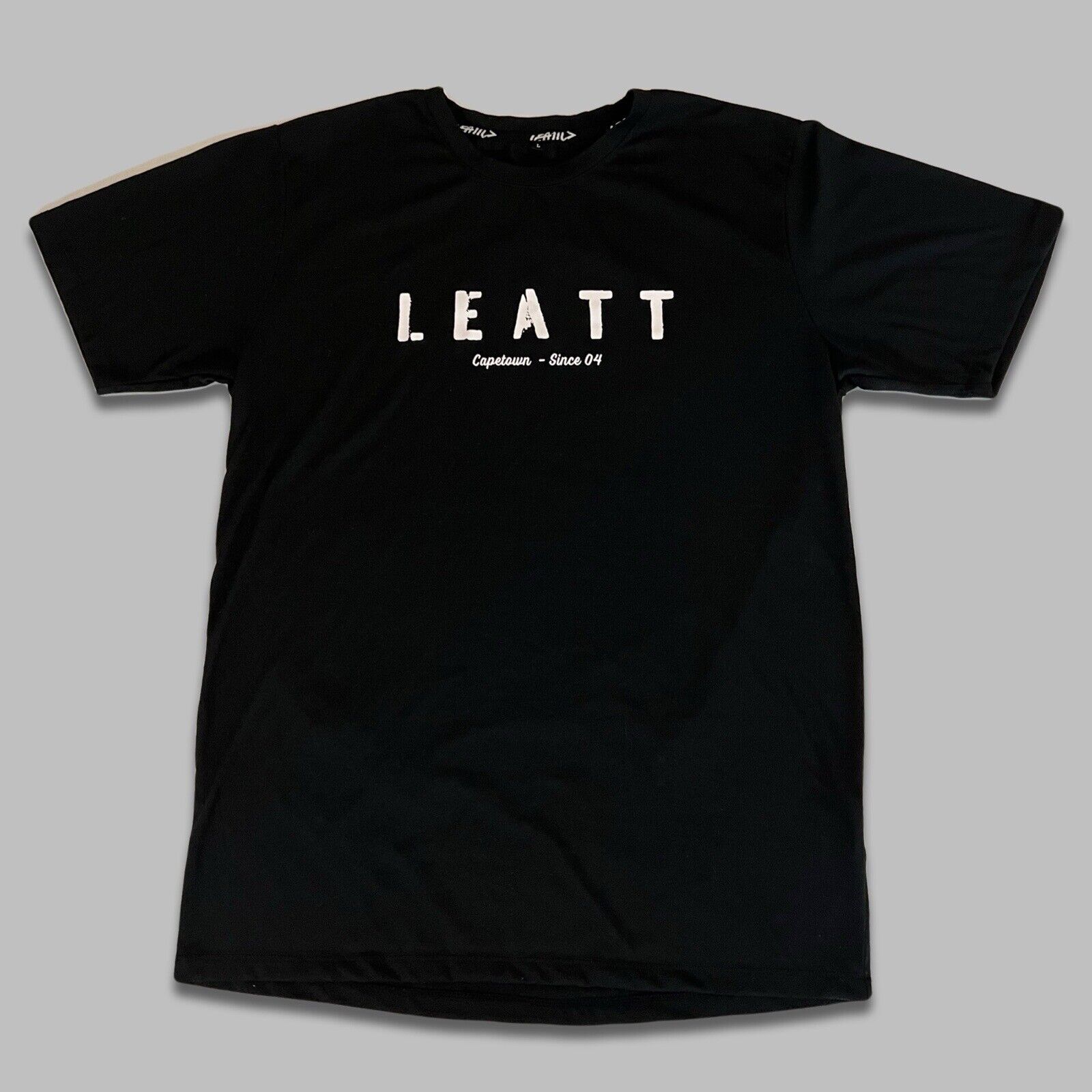 Leatt Bicycling Shirt Crewneck Tee Black Size Large