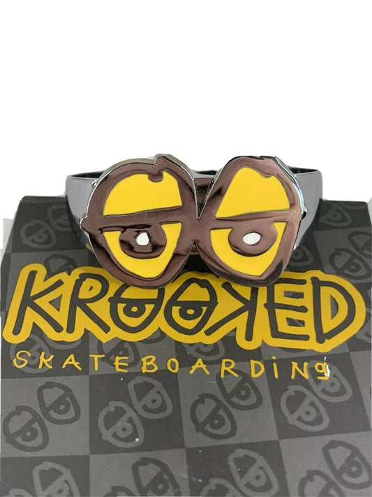 Sold Out Online! Krooked Skateboarding Unisex Double Finger Ring. 9.5/10.5