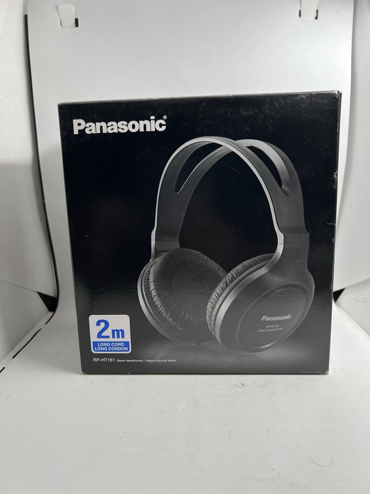 NEW Panasonic RP-HT161 Over the Ear Wired Headphones 2m Long Cord