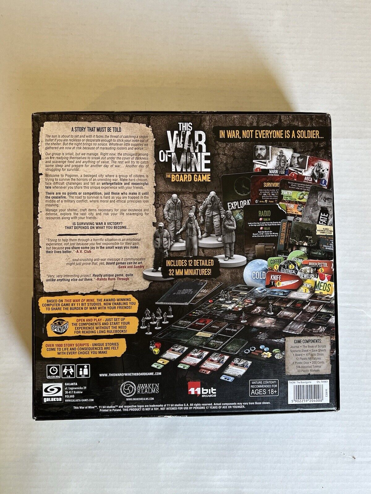 This War of Mine: The Board Game 18+ War Tabletop Dice And Card Strategy Mission