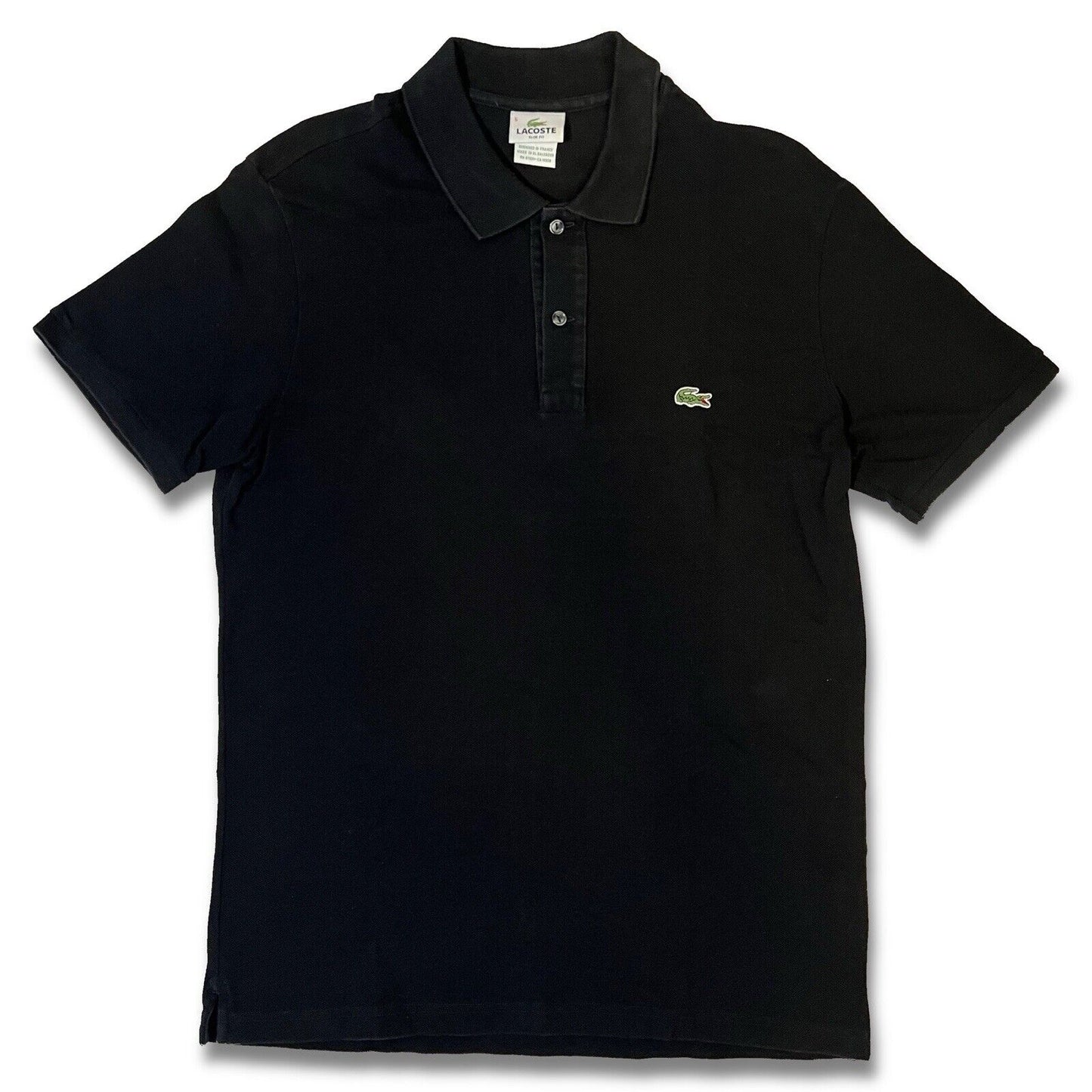 Lacoste L1212Men's Short Sleeve Classic Cotton Pique Polo Shirt Size 5 Black