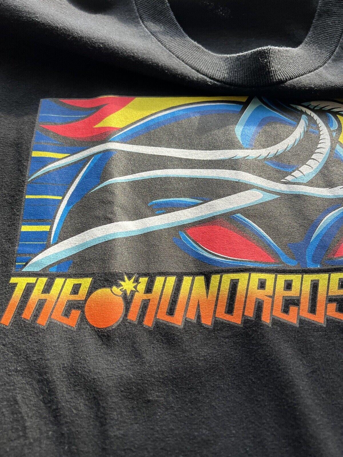 The Hundreds x Hook-Ups Adam Bomb Red Eyes T-Shirt Black Size Medium 2013