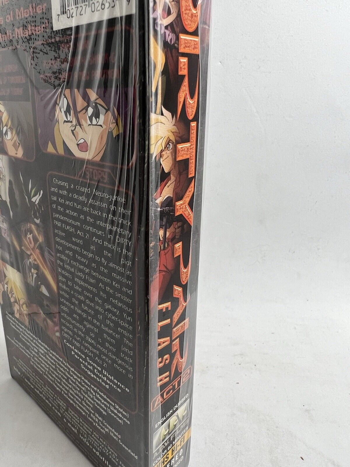 Dirty Pair Flash | Act 2. Anime. 1998 Movie. Subtitled VHS ADV Films. New Sealed