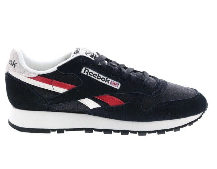 Reebok Classic Leather M 5.5 W Black Suede Lace Up Lifestyle Sneakers thriftgoblin