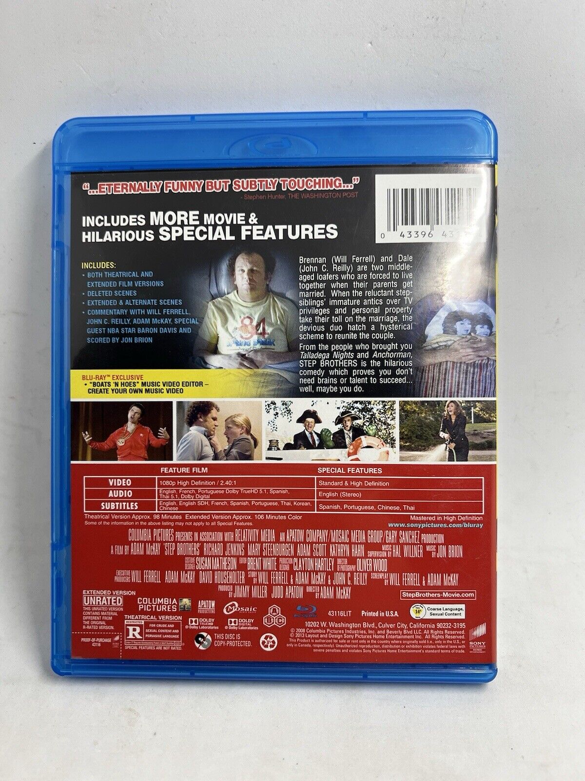 Step Brothers Blu-ray Disc 2008 2-Disc Set Theatrical and Extended Version