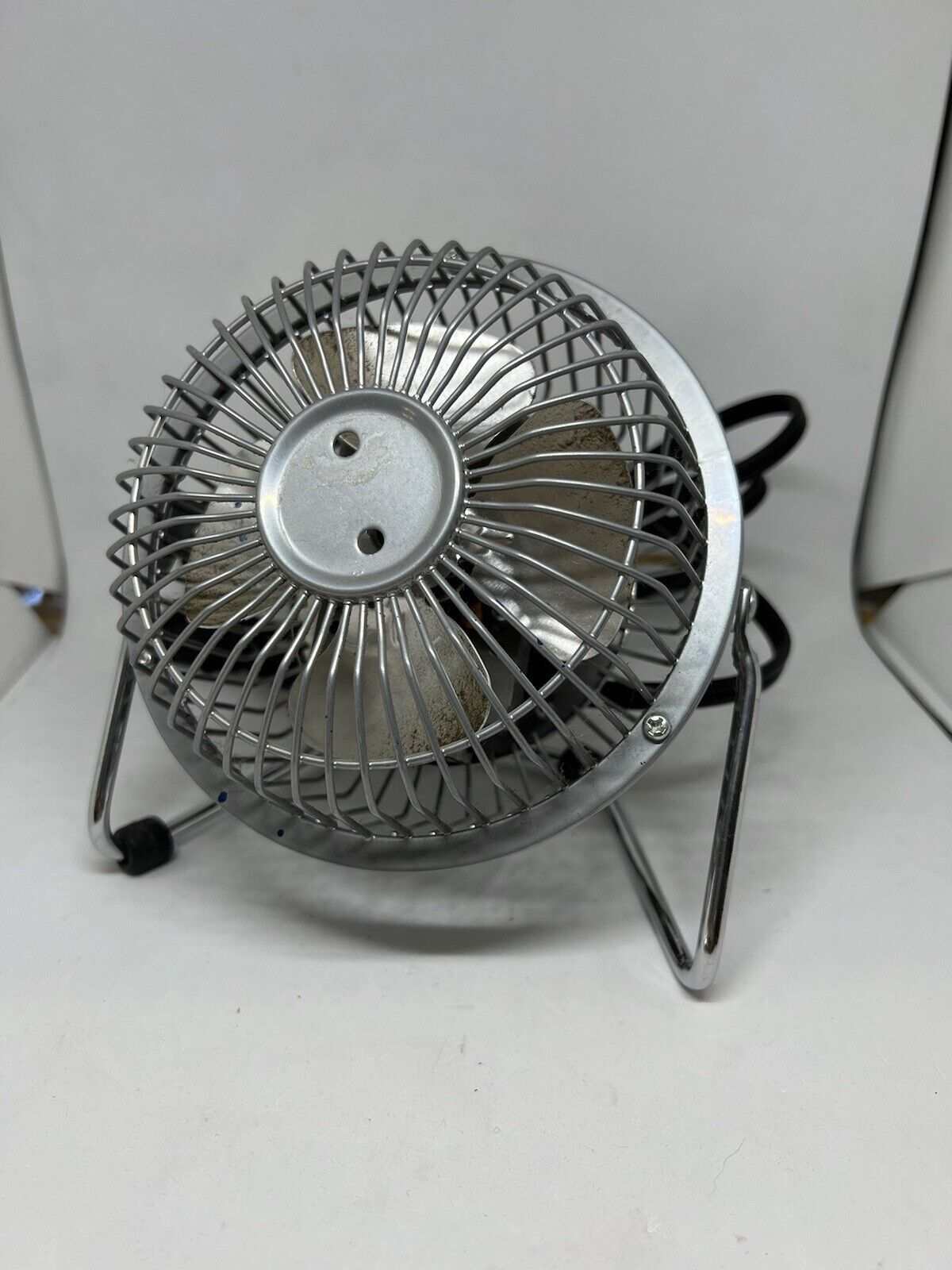 Massey 4" Small Metal Personal Fan Tilting Mini Fan Model MF4 Powerful Yet Tiny