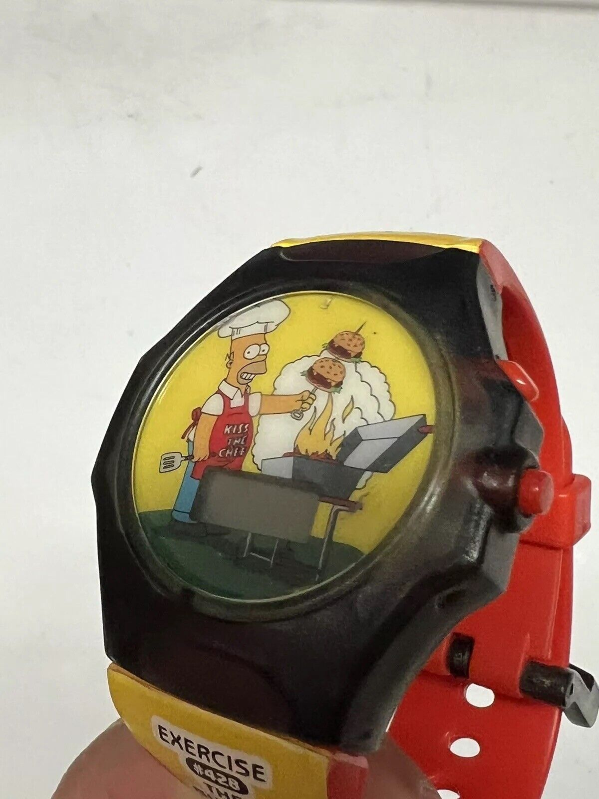 2002 Burger King The Simpsons HOMER Electronic Talking Watch "Mmm...Burger"