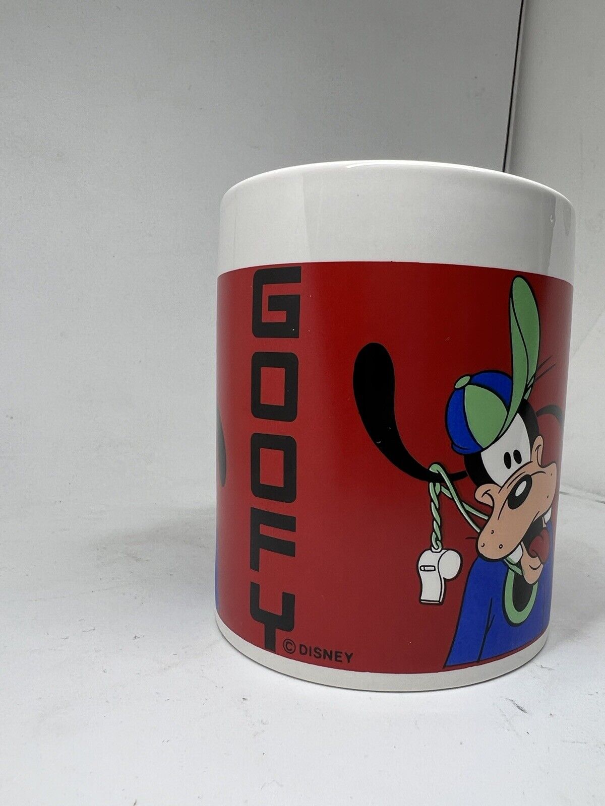 Disney Goofy Coffee Cup NEW / Mug Coach Can't Find His Whistle. Vintage D