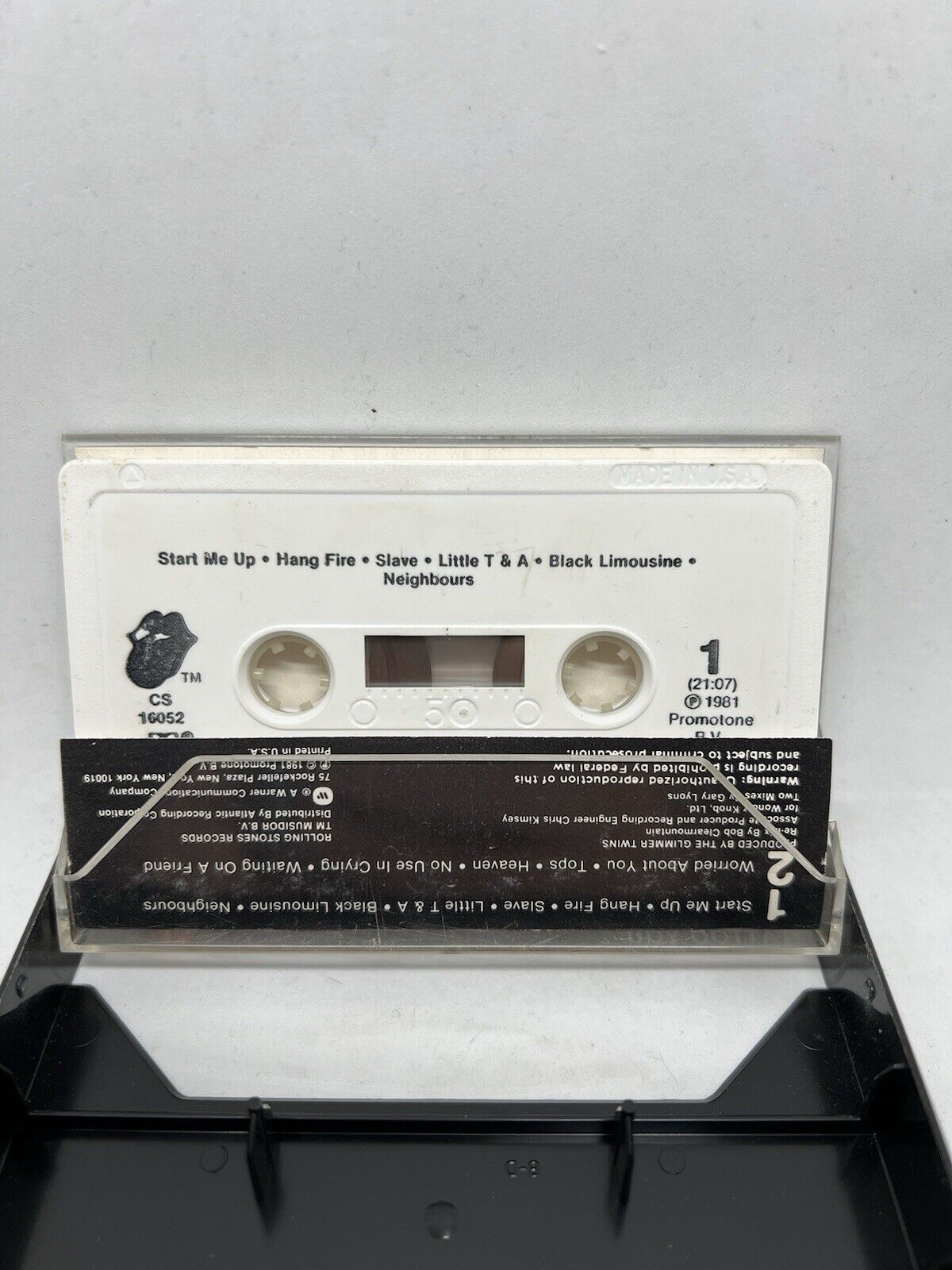 THE ROLLING STONES - TATTOO YOU Cassette Tape, CS 16052 (1981) Rock