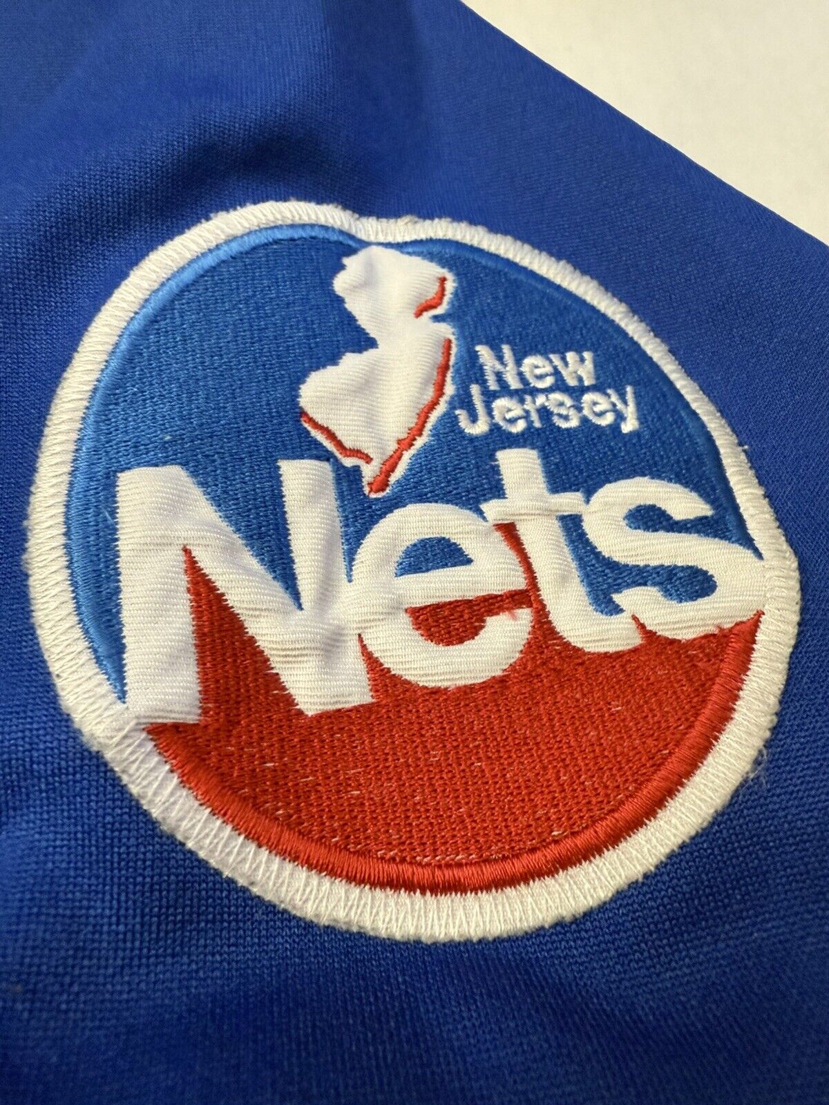 VTG Majestic NBA Hardwood Classics 2XL XXL New Jersey Nets Warm-Up SNAP Jersey