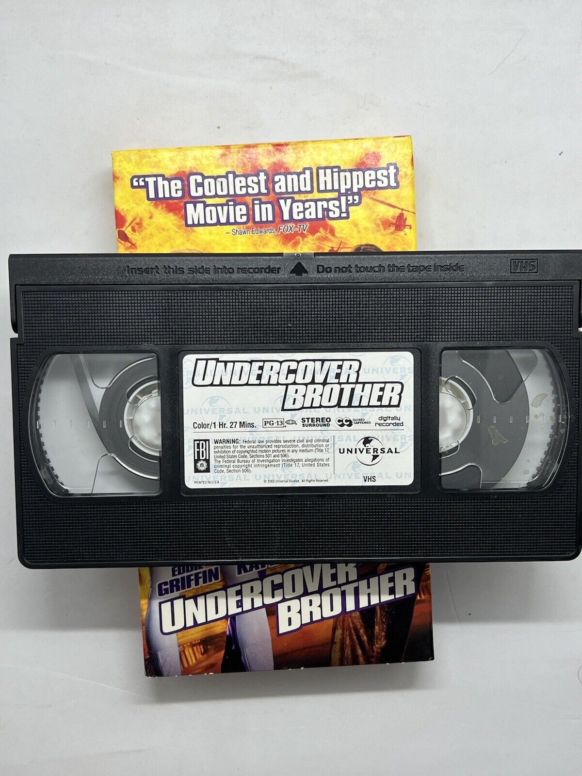 Undercover Brother (VHS, 2003) Comedy. Eddie Griffin. Chris Kattan. Vi ...