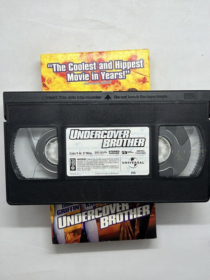 Undercover Brother (VHS, 2003) Comedy. Eddie Griffin. Chris Kattan. Video Movie.