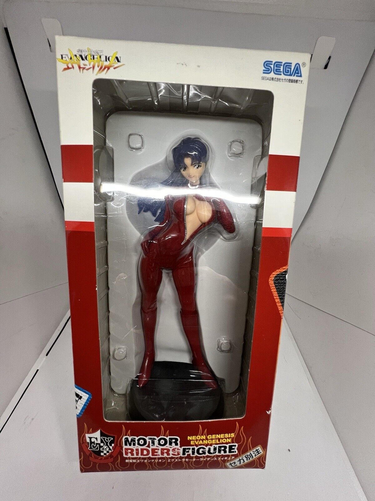 Evangelion RED Misato Katsuragi Figure Extra Motor Riders 22cm SEGA Evangelion