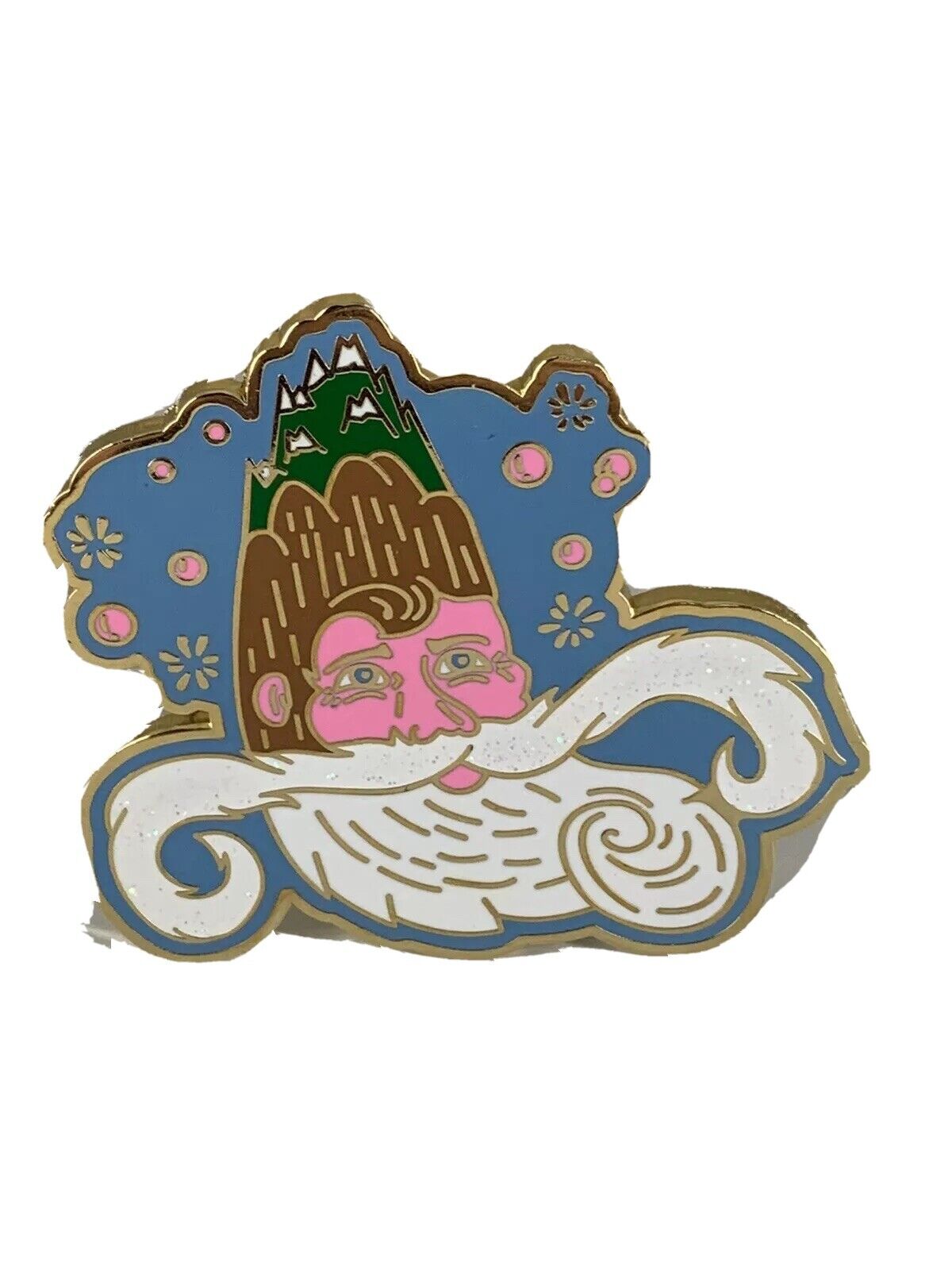 Nature Wizard Glittery Mystical Large Hard Enamel Pin