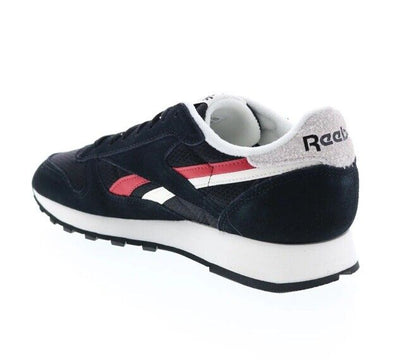 Reebok Classic Leather M 5.5/W  Black Suede Lace Up Lifestyle Sneakers Shoes