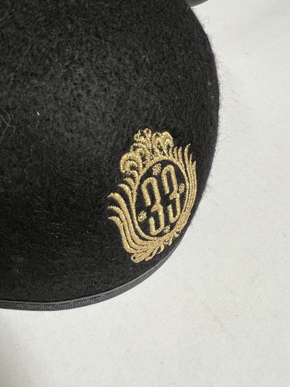 Club 33 Mickey Mouse Ears Cap Black Adult Hat Headwear Rare Disneyland Disneyana