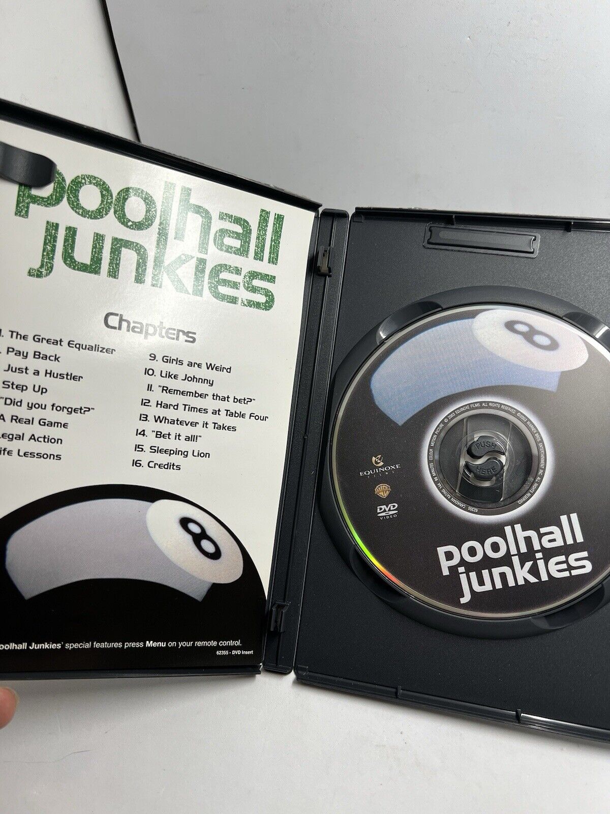 Poolhall Junkies DVD (2003) Mars Callahan/Christopher Walken Movie/Film US R1