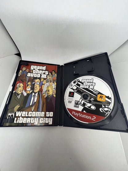 Grand Theft Auto III Sony PlayStation 2 PS2 w/MANUAL