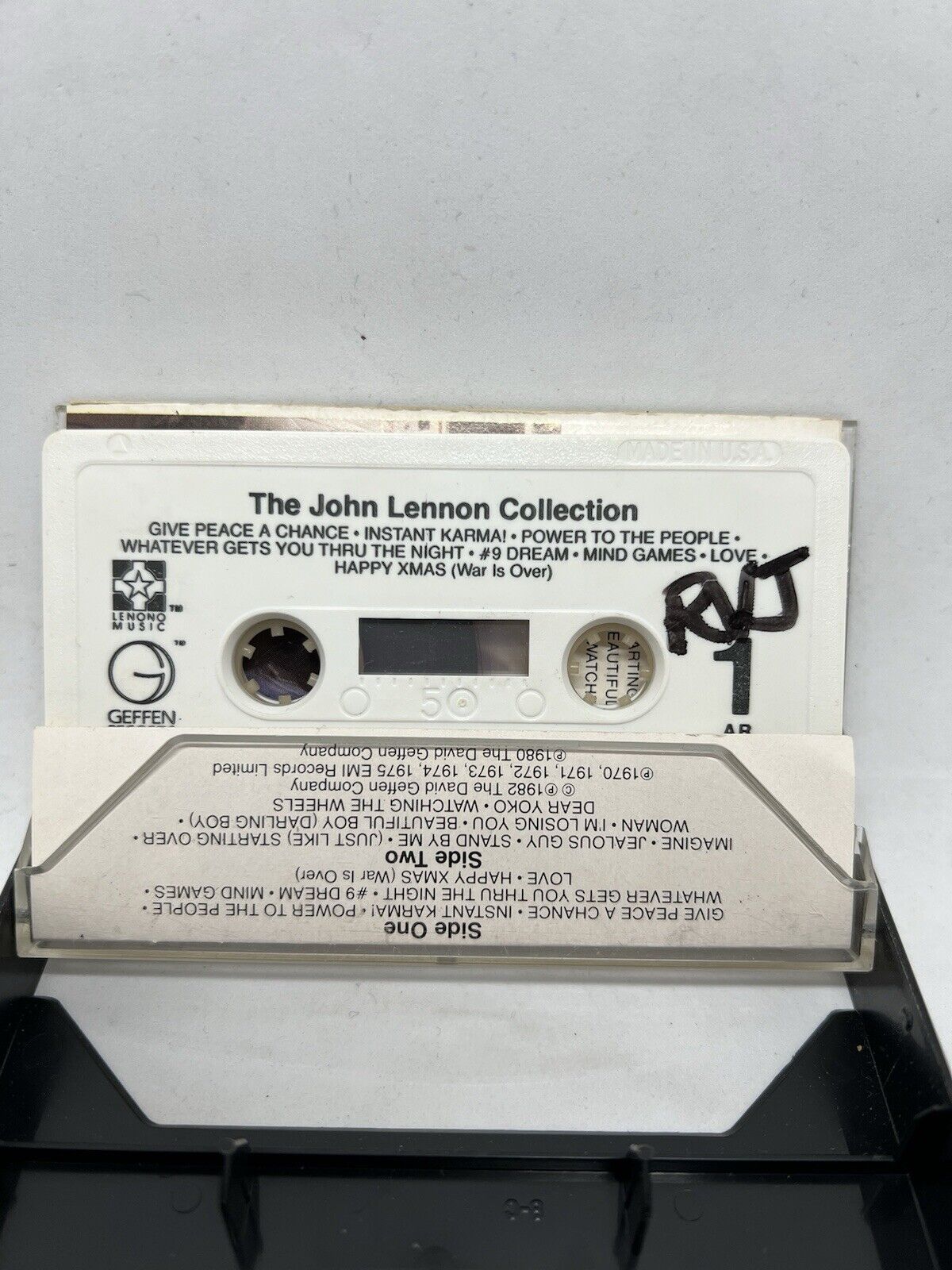 The John Lennon Collection (1982) Cassette Tape Studio Album Rock