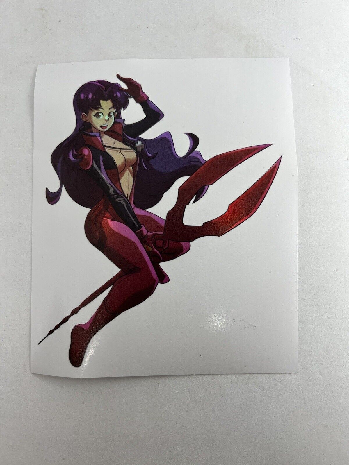 Misato Katsuragi Holograpic Sticker Original Neon Genesis Evangelion Waifu. 5x4