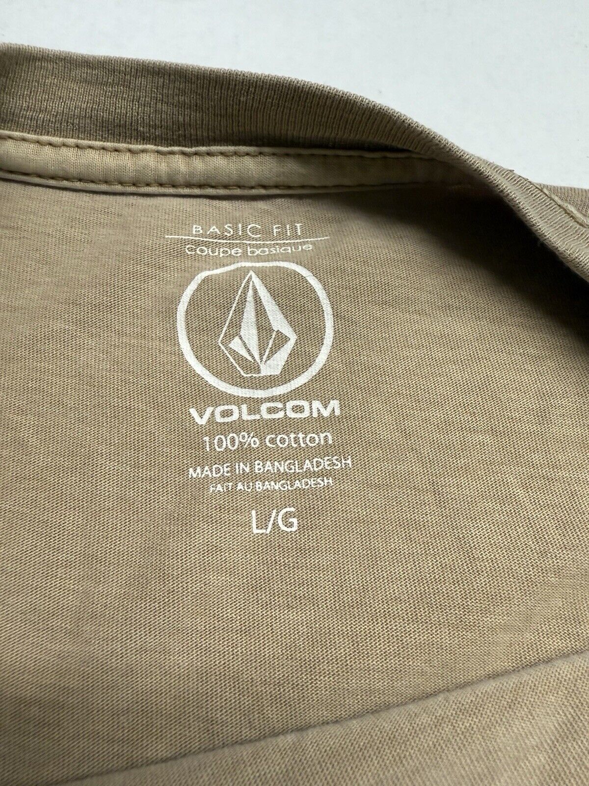 Volcom x Girl Skateboards Deadly Girl Collab Long Sleeve T-Shirt Tee Tan L