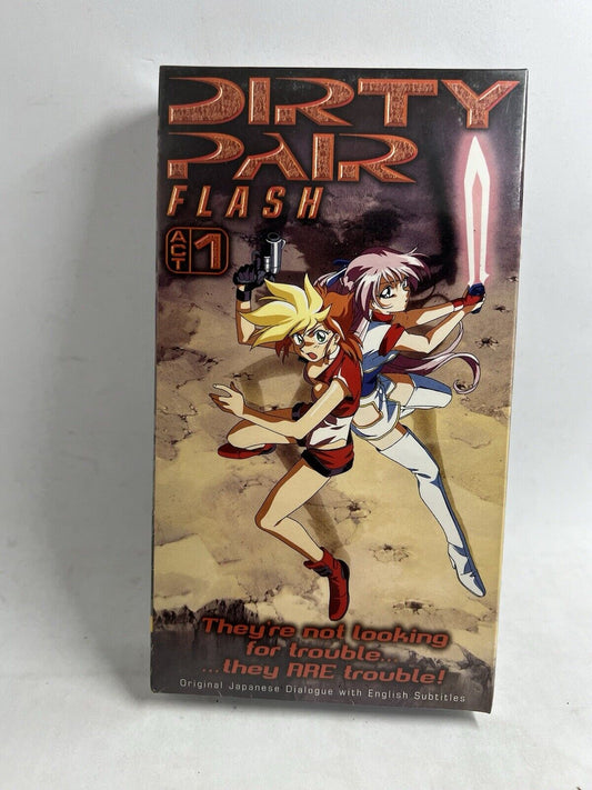 Dirty Pair Flash Act 1 [VHS], Good VHS, Charles Campbell, Steve Bulen, B, Tsukas