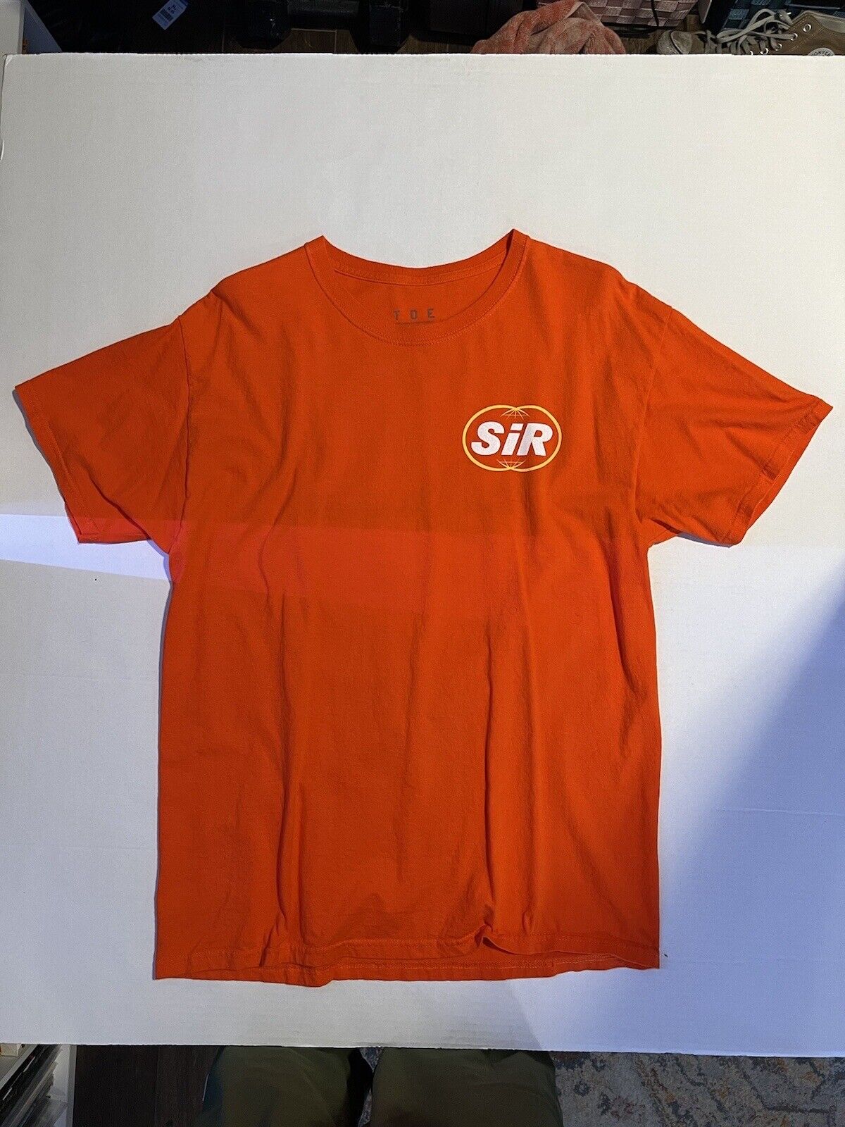 SIR TDE Shirt Mens Orange Short Sleeve Chasing Summer SZA Hip Hop RnB Kdot RARE