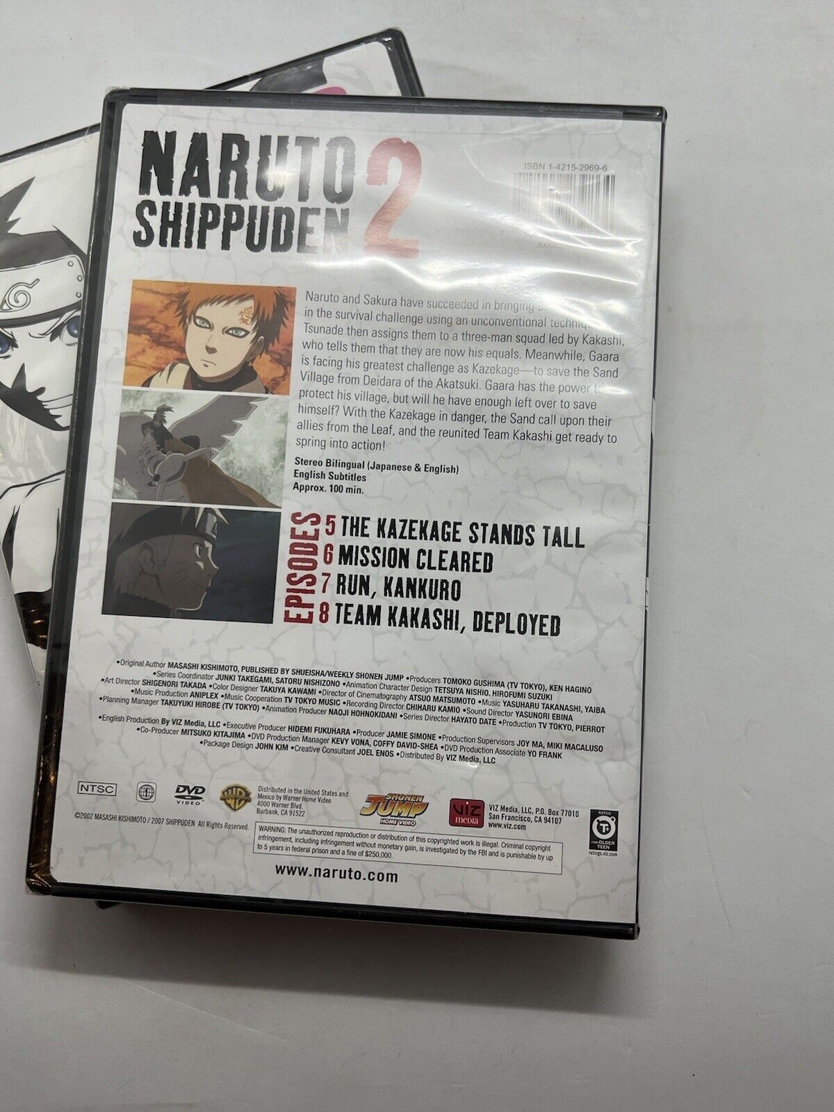 Naruto Shippuden DVD 2007 Volume 1,2,3. Sealed, NiB. Orginal And Uncut. Lot Of 3