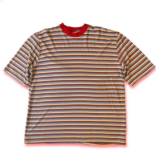 Vintage single stitch striped shirt RGB Colors Mens Medium Short Sleeve Tshirt