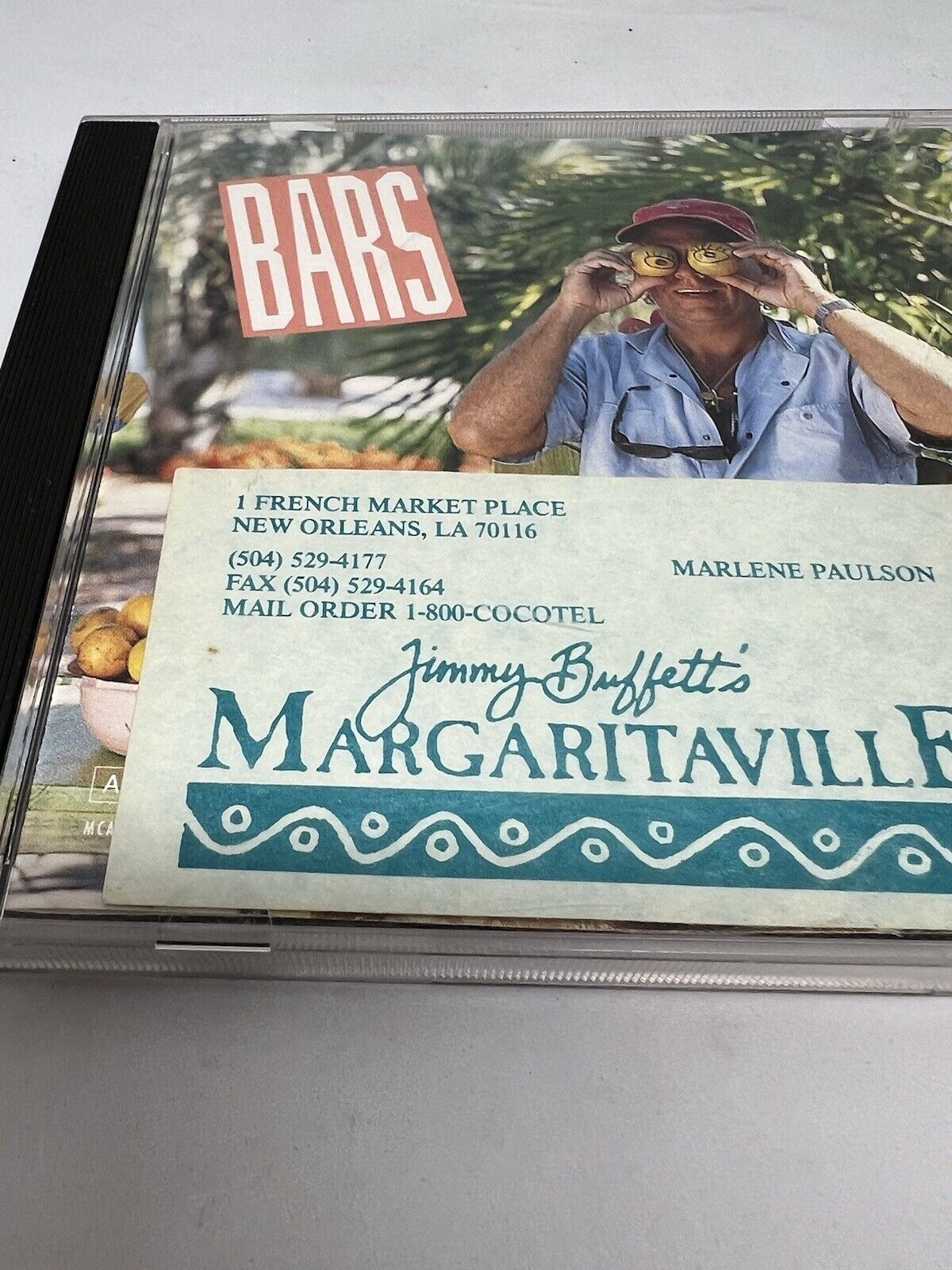 Jimmy Buffett Bars CD With Card Part Of Set MCAD-10613 Tested