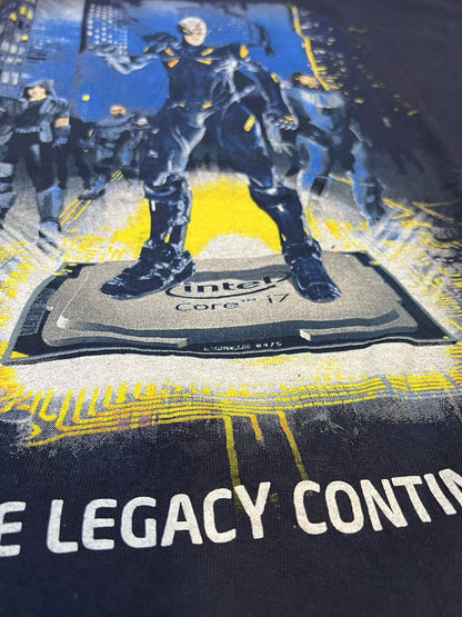 Intel Core i7 Processor Computer Gaming Mens Shirt - The Legacy Continues XL PC