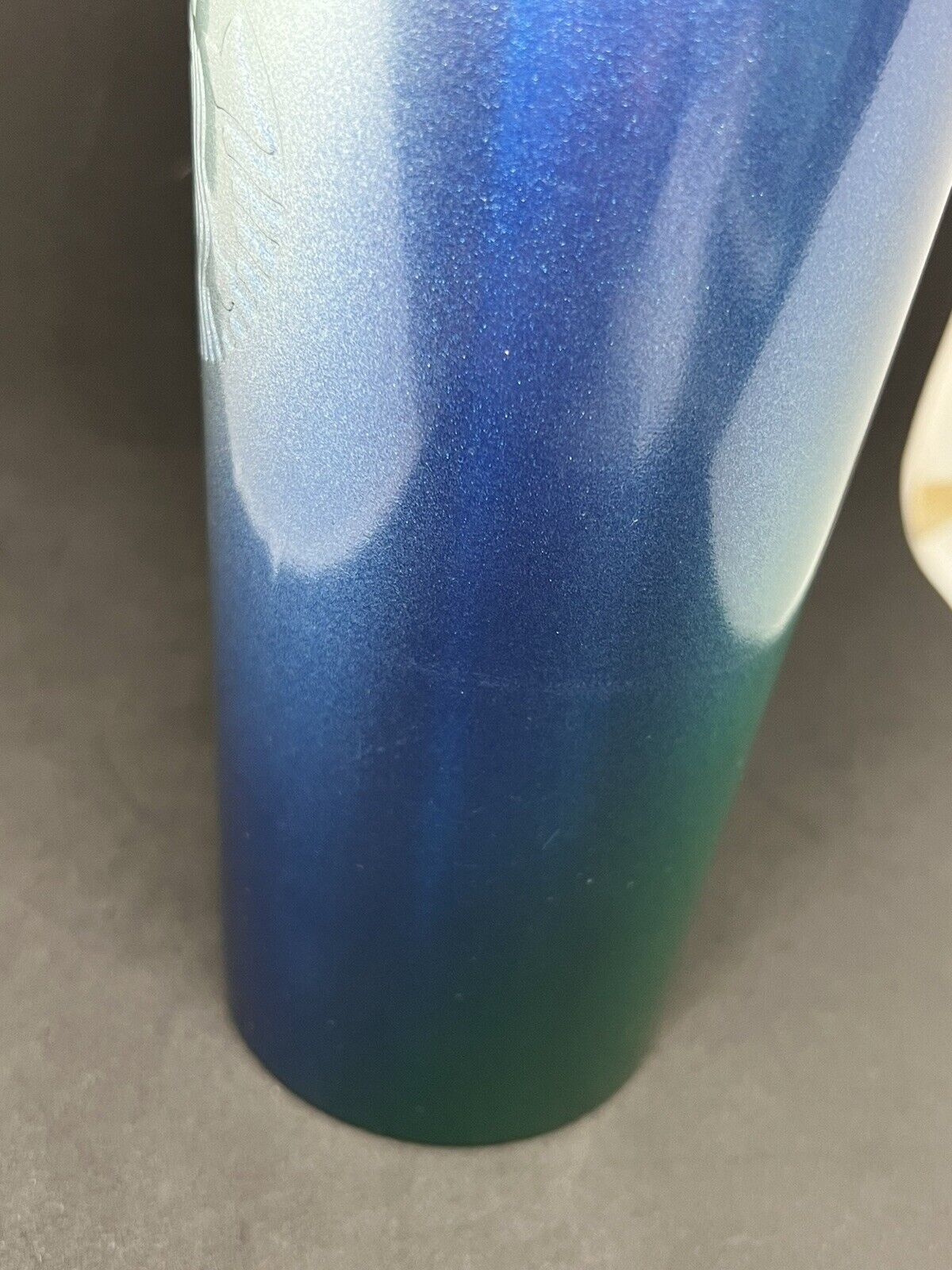 Starbucks Holiday 2021 Blue Green Silver Ombre Venti Tumbler 24oz