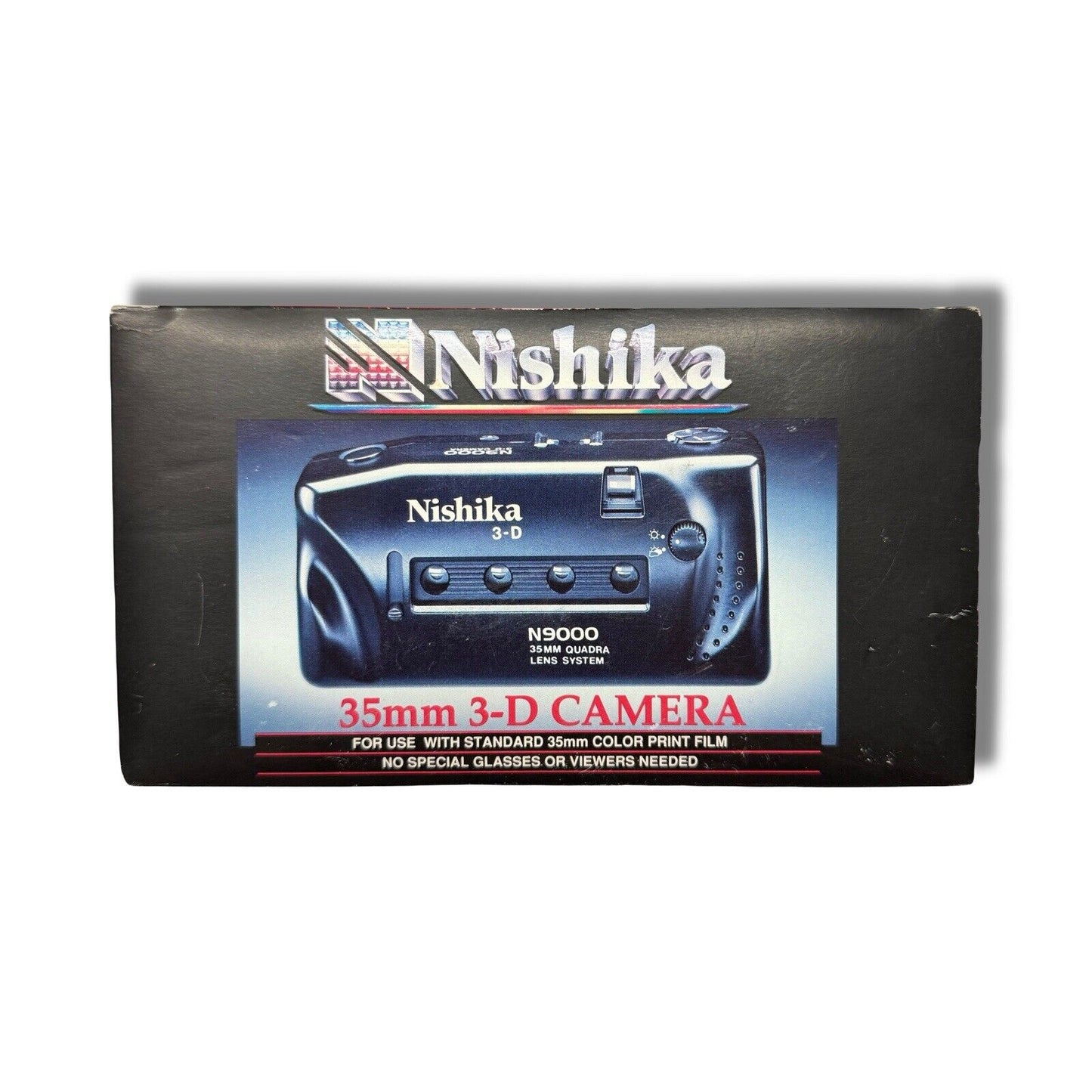 Nishika N9000 3D Quadra Lens System 35mm 3 D Camera Complete New Open Box