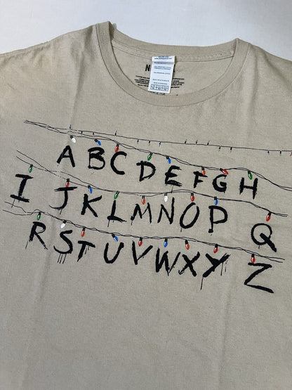 Rubies Stranger Things Netflix Alphabet Wall T Shirt Mens XL Horror Christmas