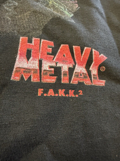 Vintage Heavy Metal FAKK 2 T-Shirt Comic Music Eye-Dye Tag Mens XL Graphic Top