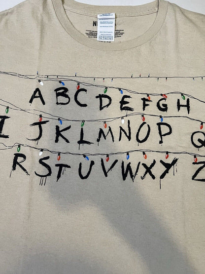 Rubies Stranger Things Netflix Alphabet Wall T Shirt Mens XL Horror Christmas