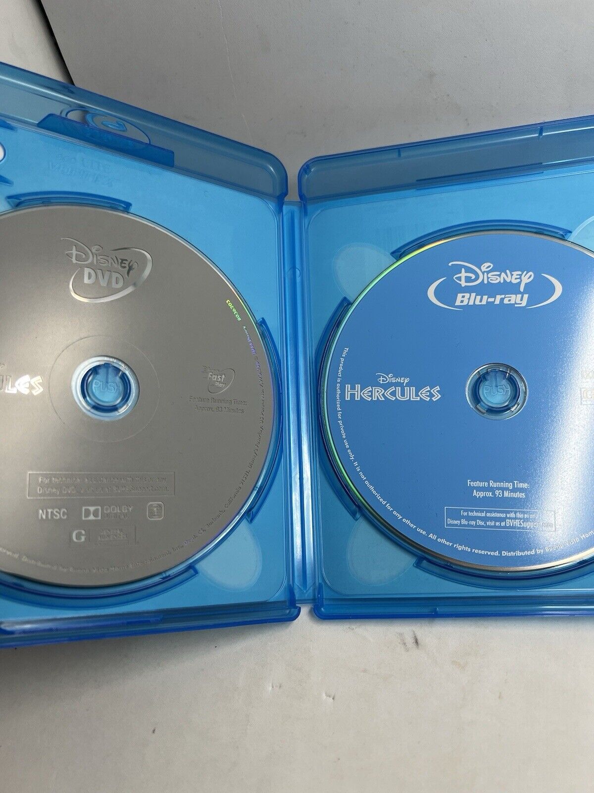 Hercules 1997 Blu-ray + DVD Walt Disney Special Edition -Bilingual -VG and Clean