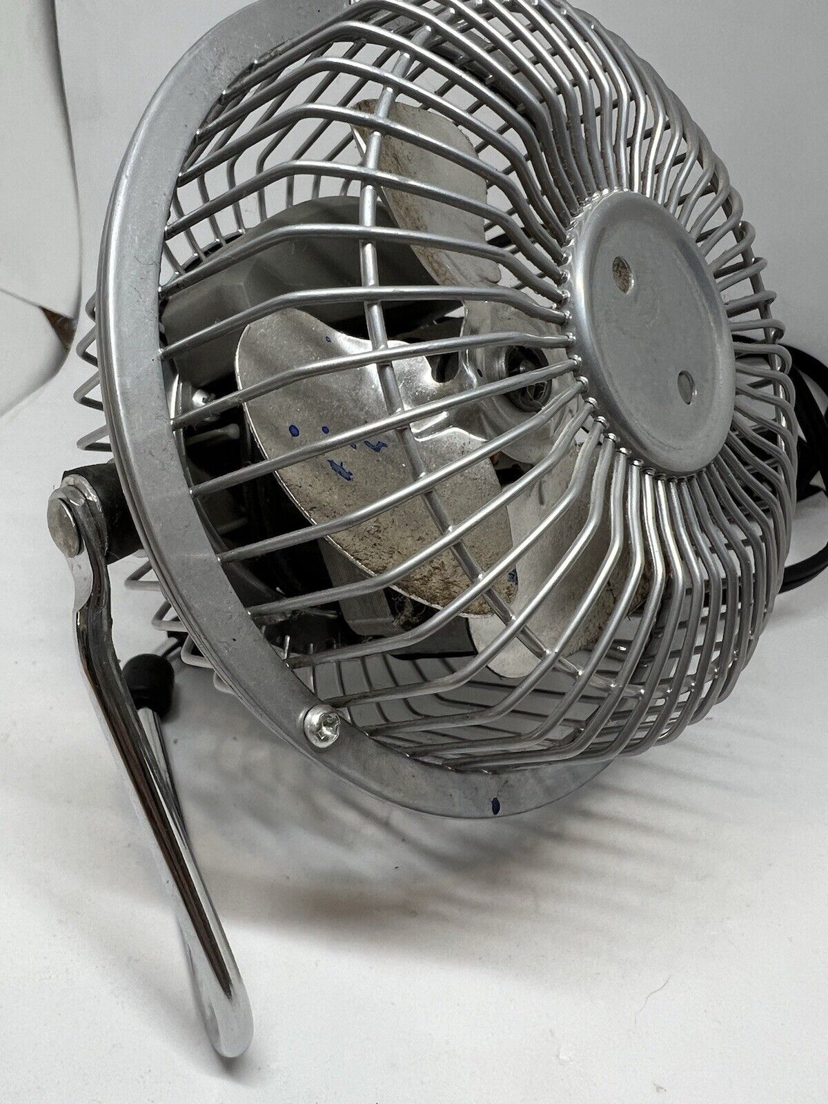 Massey 4" Small Metal Personal Fan Tilting Mini Fan Model MF4 Powerful Yet Tiny