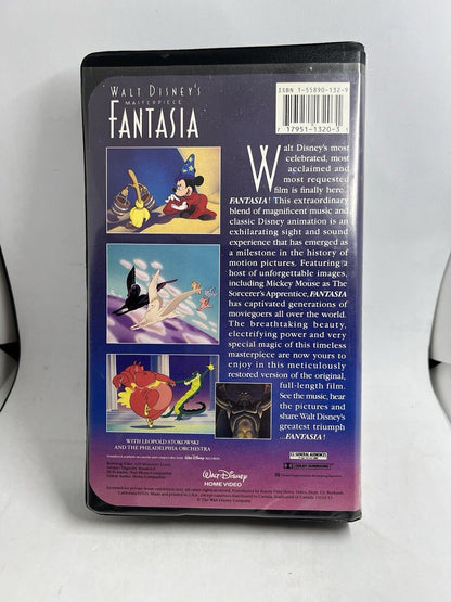 Walt Disney's Masterpiece Fantasia (VHS, 1991) Excellent Condition.  