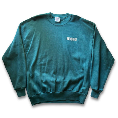 Ricoh Japan Camera Pullover Crewneck Sweater Mens Extra Large Green Jerzees