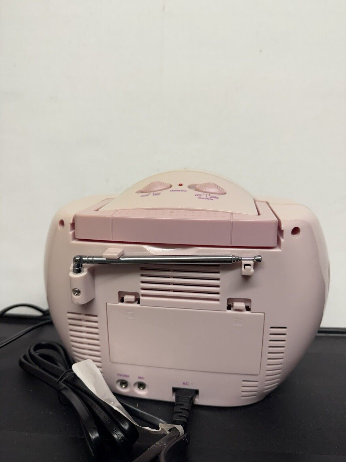 2004 Hello Kitty Portable CD Boombox Cassette Player AM/FM Radio Box Parts Works