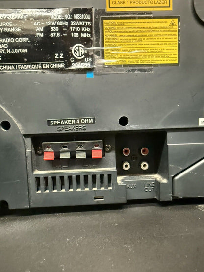 Emerson Triple-Play Linear CD Changer MS3100, 3 Disc Player Retro PARTS/REPAIR