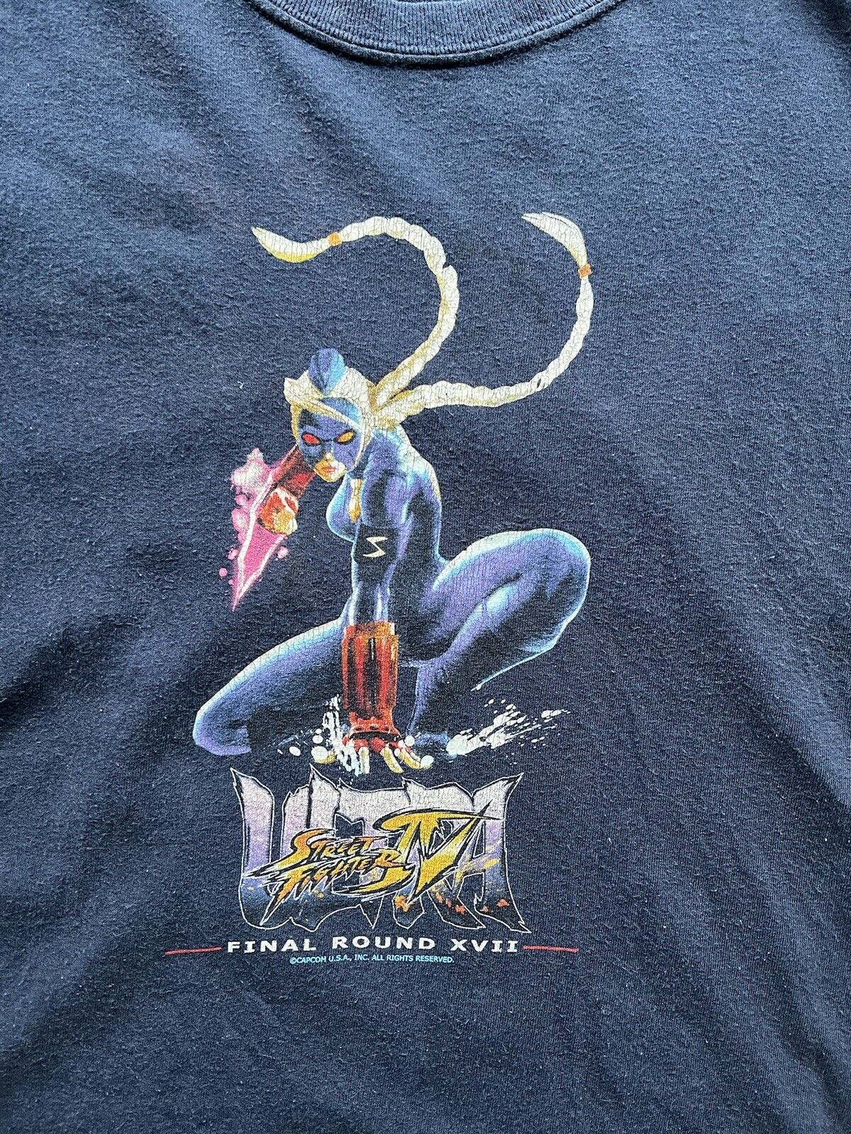 Ultra Street Fighter IV USA Final Round Tournament Shirt Sz Large Capcom Waifu