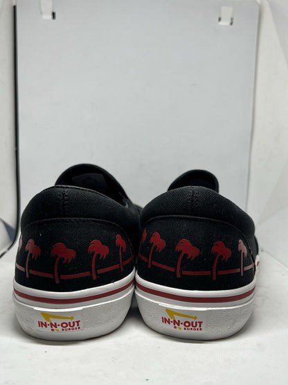 In-N-Out Burger Drink Cup Red And Black Shoe California Slip On Men’s Size 11