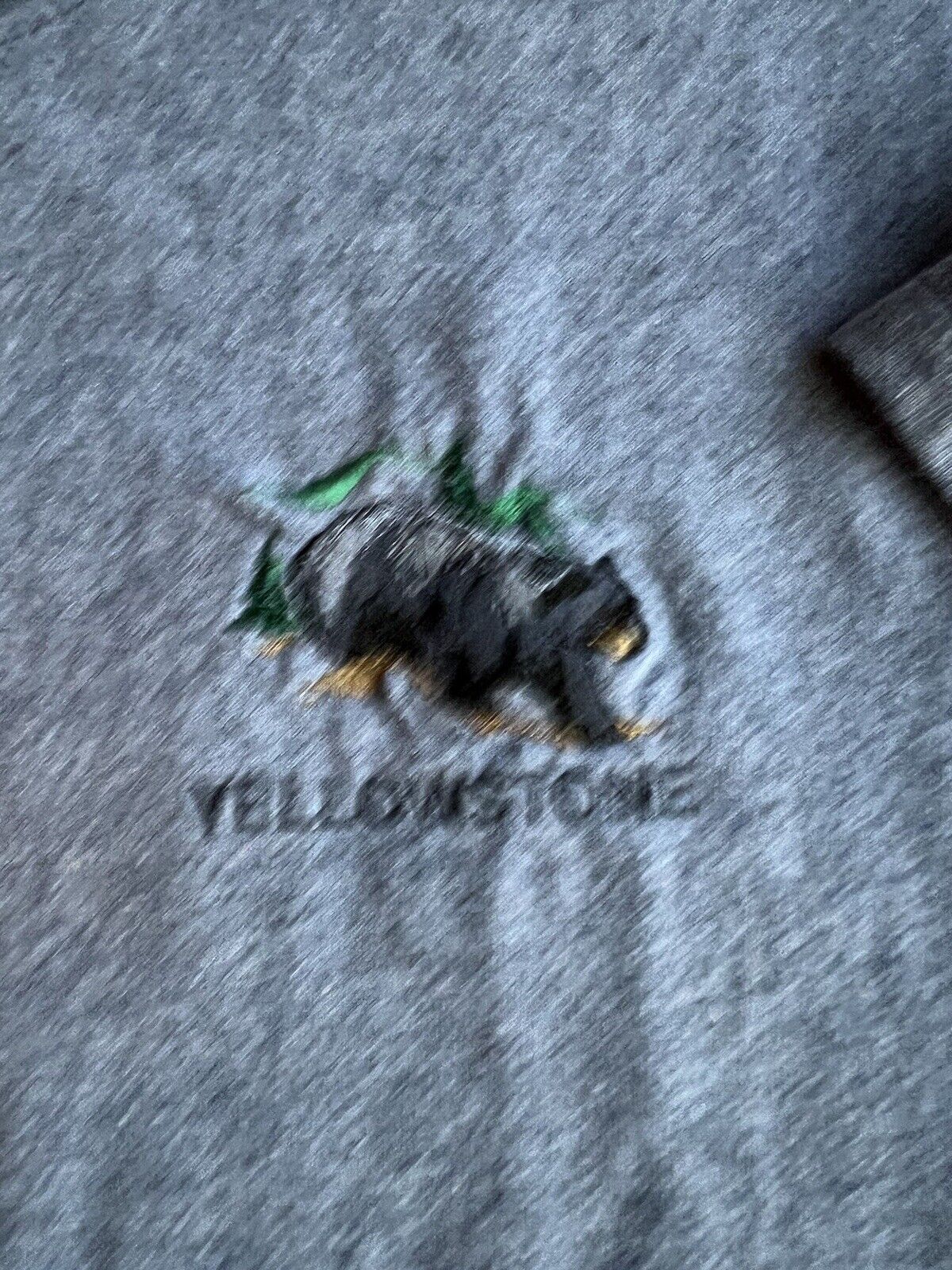 Vintage Green Brand Recycled Yellowstone National Park T Shirt Men's XL Blue USA