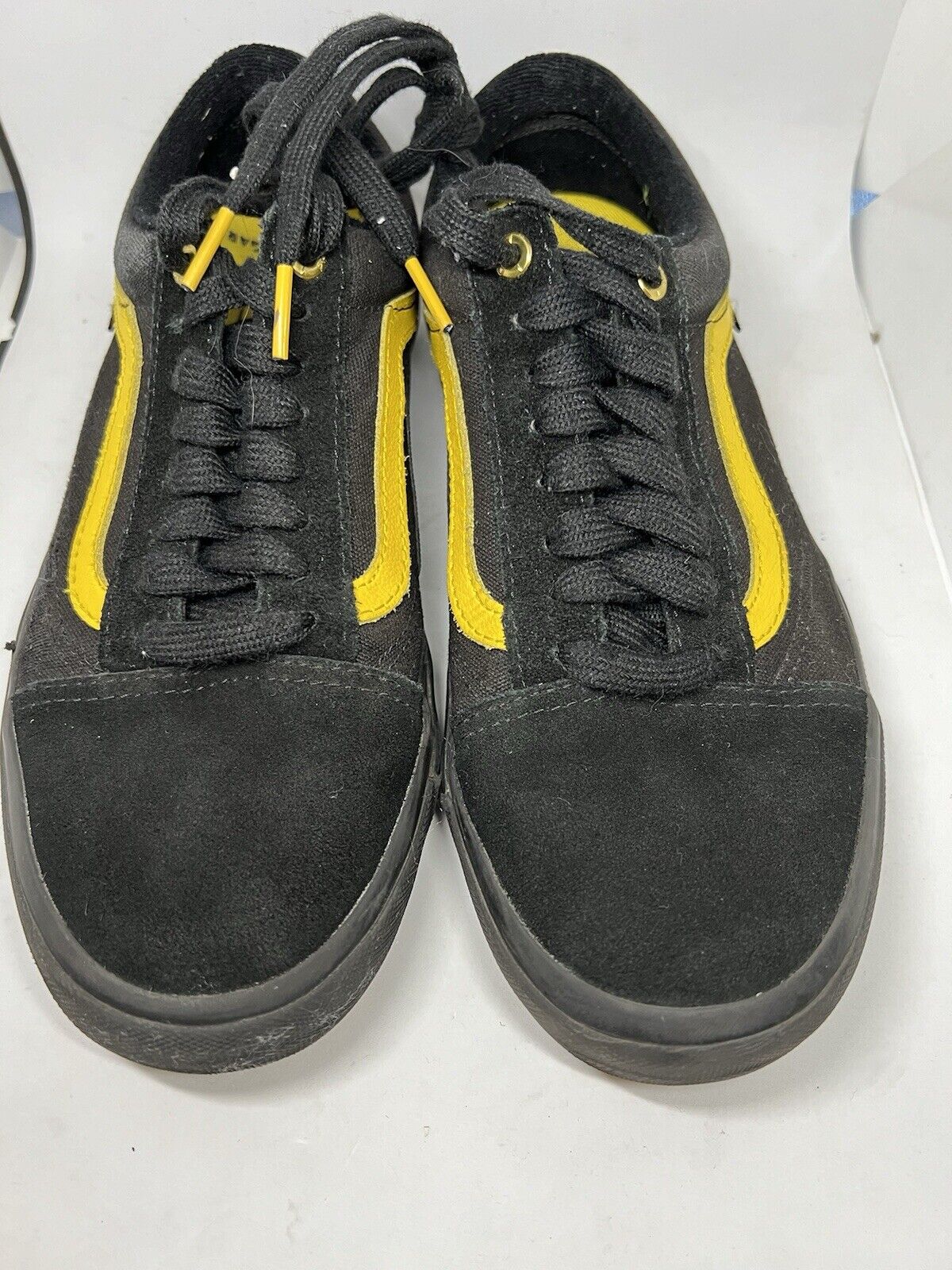 Vans Old Skool Pro BMX Larry Edgar Black & Yellow Shoes Lightning Bolts Mens 8