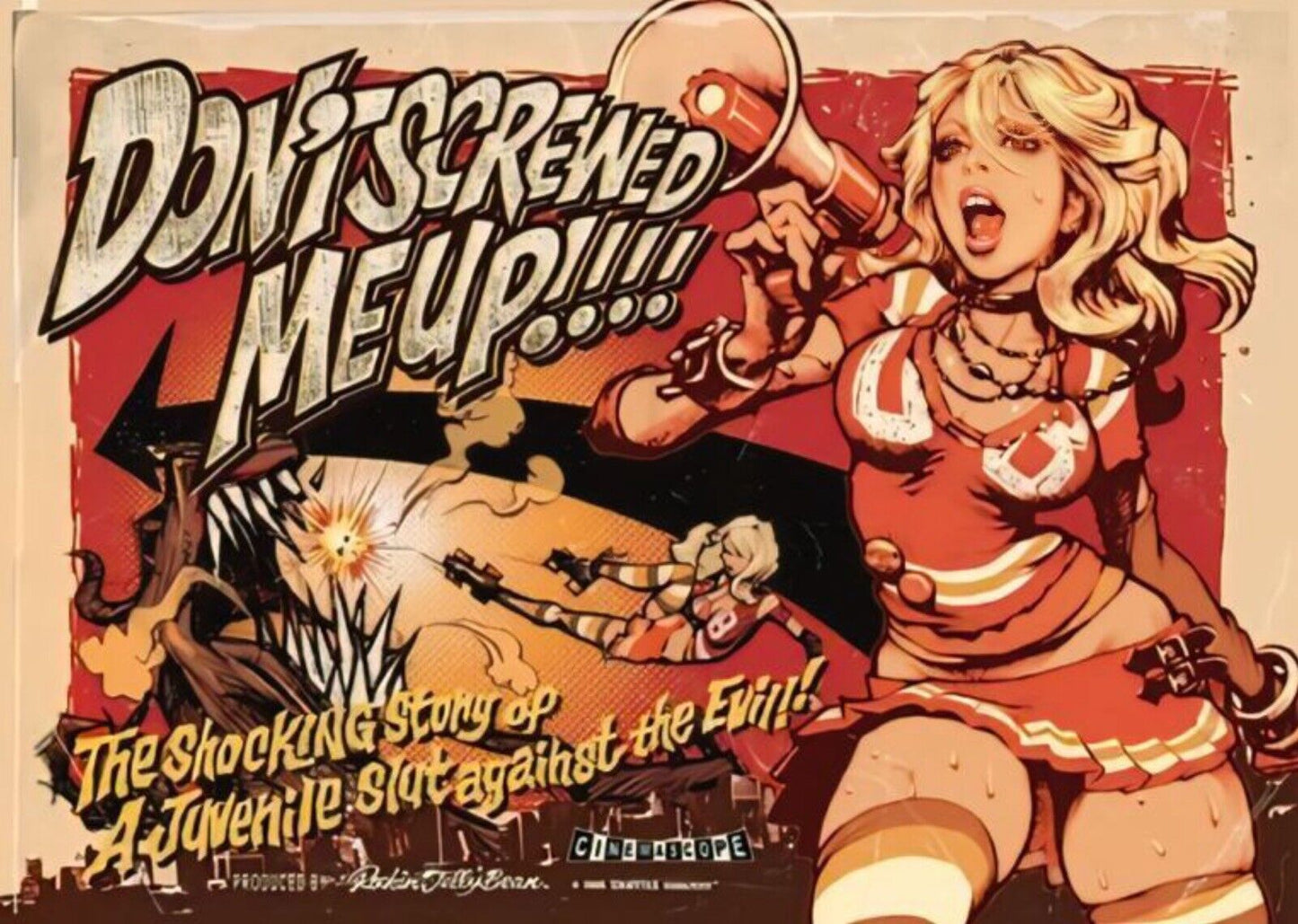 Don't Screwed Me Up RARE LIMITED Poster Print Rockin Jelly Bean Erostica RJB