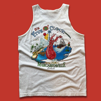 “It’s 5 O’ Clock Somewhere” Margaritaville Mens Orlando Large Tank Top Buffet FL