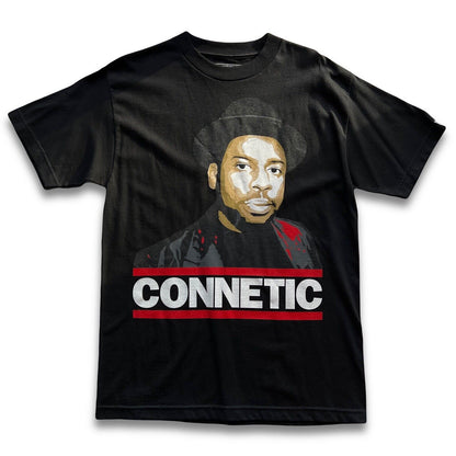 Connetic Run DMC Mens Black Crewneck Streetwear Graphic Tshirt. Rap Tee Hip Hop