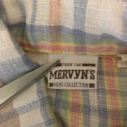 Vintage Mervyns Mens Button Up